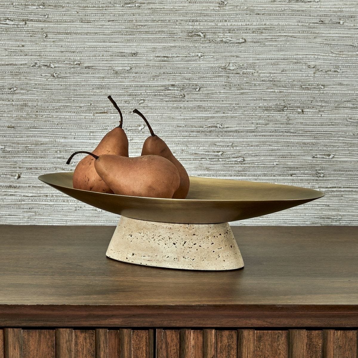 Uttermost Accessories Coup de Grace Low Bowl - Travertine House of Isabella UK