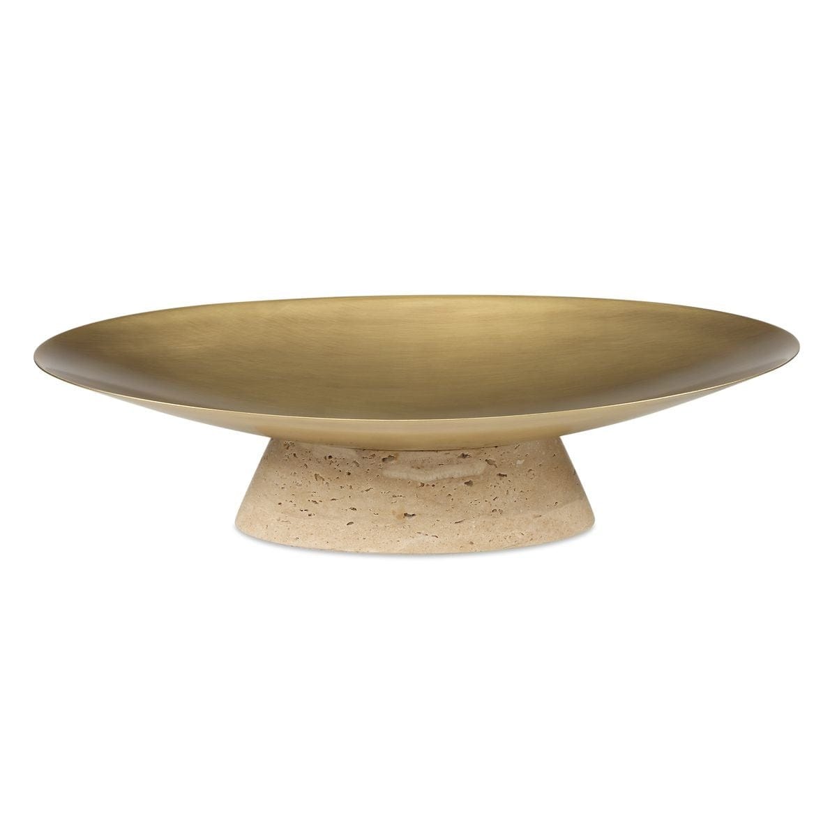 Uttermost Accessories Coup de Grace Low Bowl - Travertine House of Isabella UK