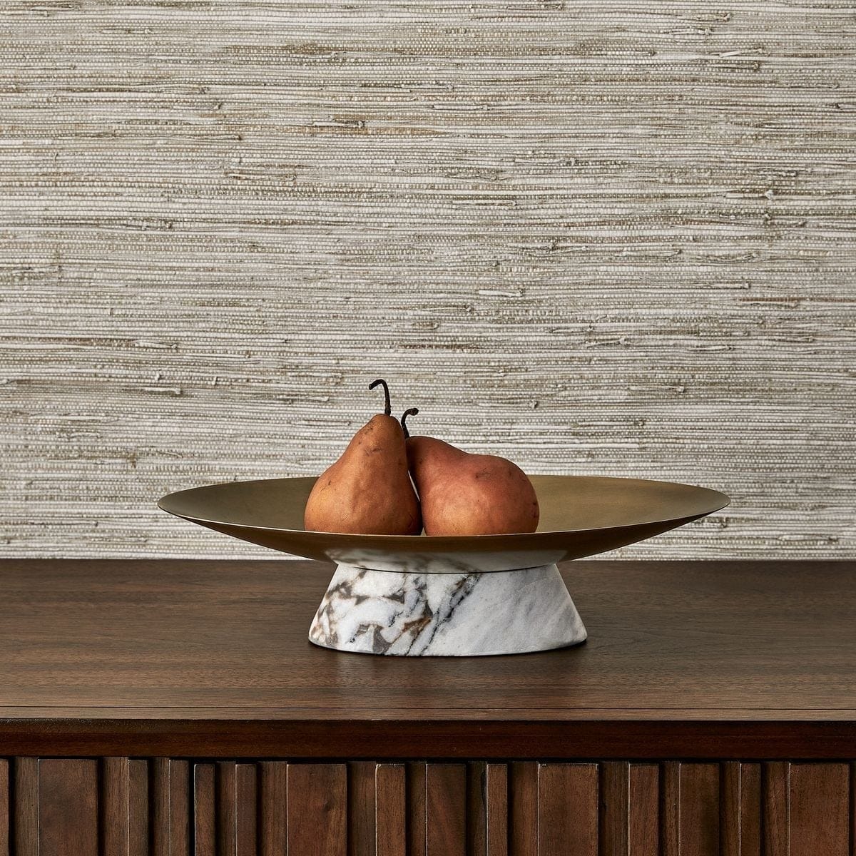 Uttermost Accessories Coup de Grace Low Bowl - White Chocolate Marble House of Isabella UK