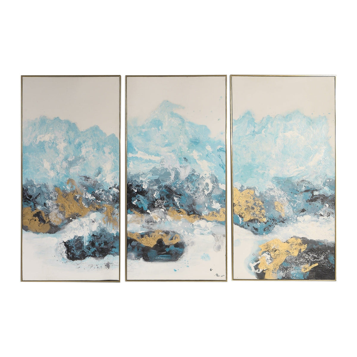 Uttermost Accessories Crashing Waves Abstract Art, S/3 House of Isabella UK