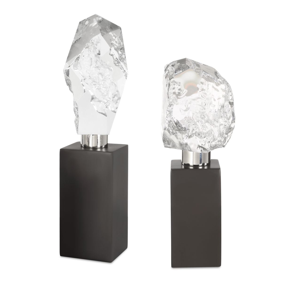 Uttermost Accessories Crystal Peak Sculptures Set of 2 House of Isabella UK