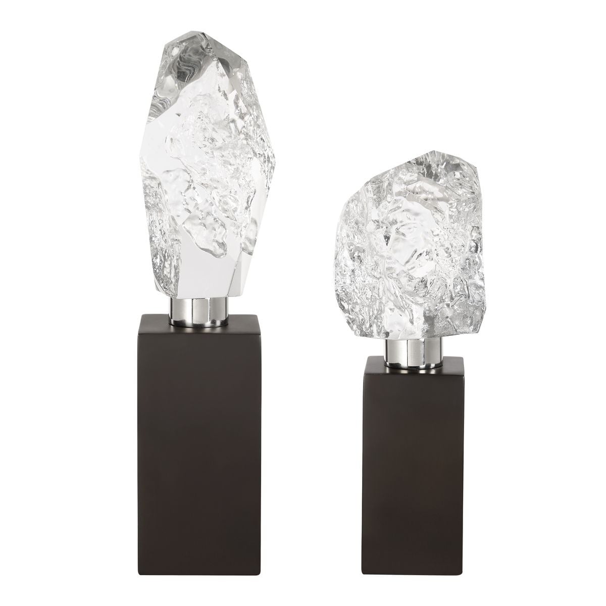 Uttermost Accessories Crystal Peak Sculptures Set of 2 House of Isabella UK