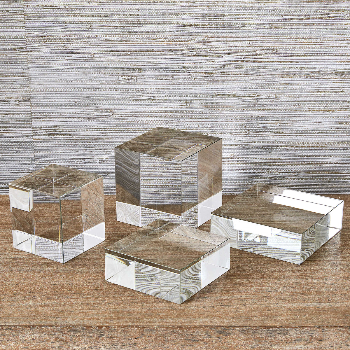 Uttermost Accessories Cube Risers/Sculptures, Set of 2- Crystal House of Isabella UK