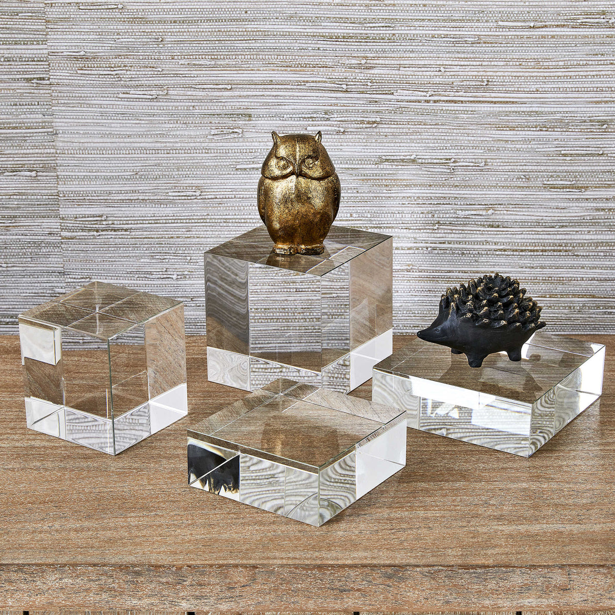 Uttermost Accessories Cube Risers/Sculptures, Set of 2- Crystal House of Isabella UK