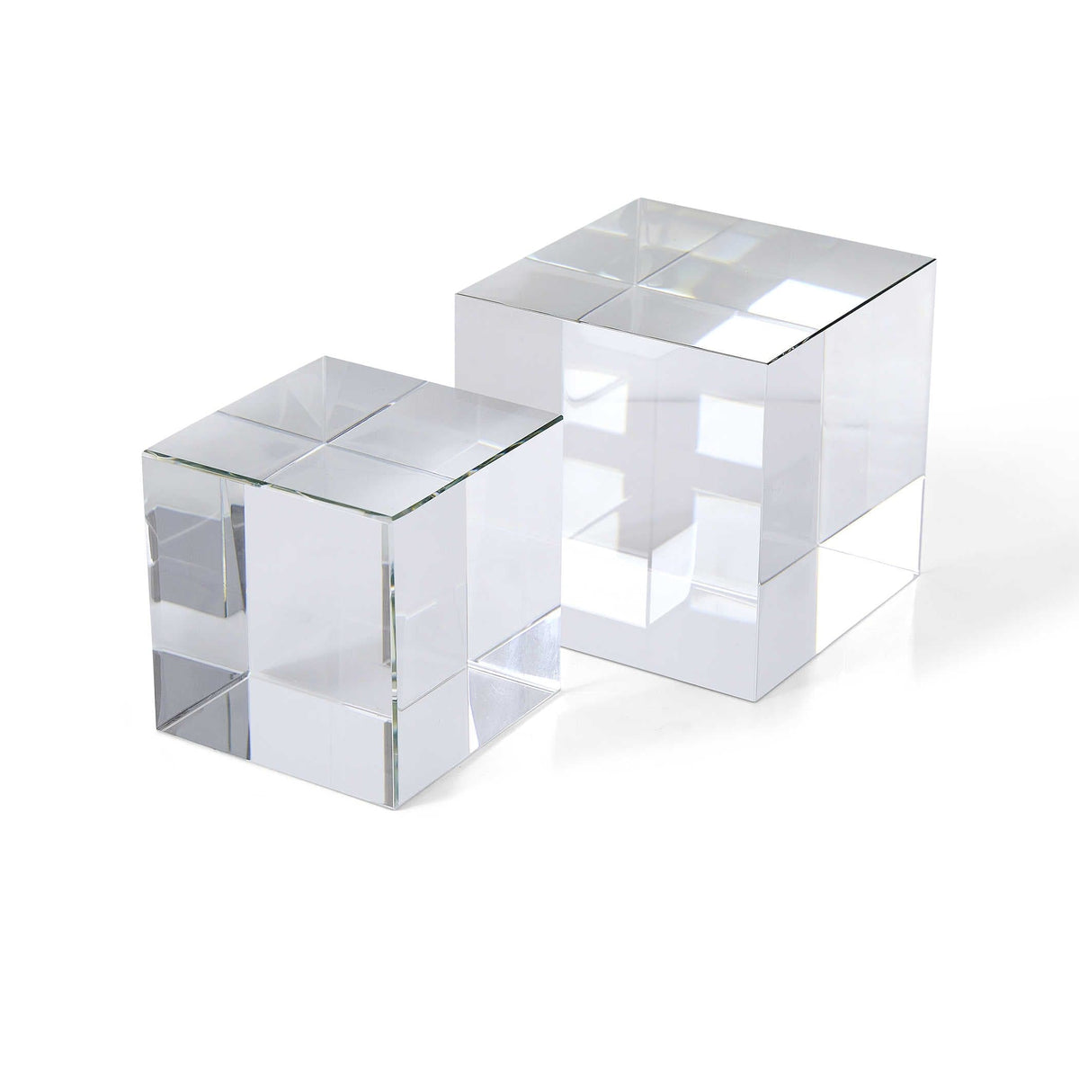 Uttermost Accessories Cube Risers/Sculptures, Set of 2- Crystal House of Isabella UK