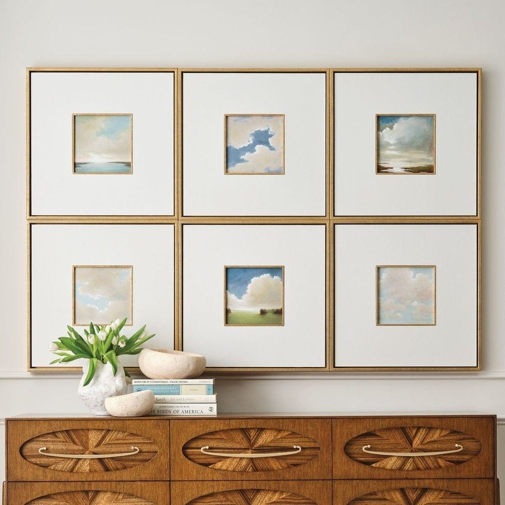 Uttermost Accessories Cumulation Framed Canvases Set of 6 House of Isabella UK