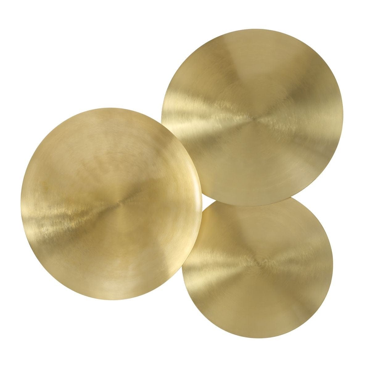 Uttermost Accessories Cymbalic Round Brass Wall Art Set of 3 House of Isabella UK