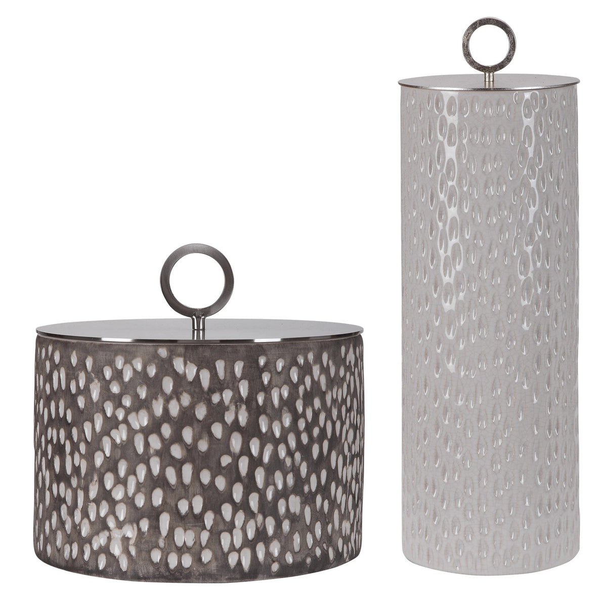 Uttermost Accessories Cyprien Ceramic Containers, S/2 House of Isabella UK