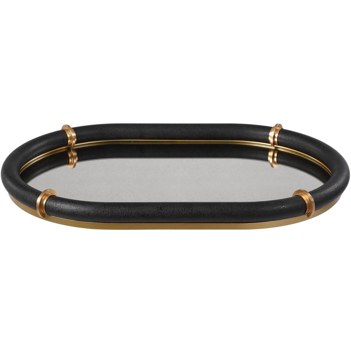 Uttermost Accessories Cyprus Black Oval Tray House of Isabella UK