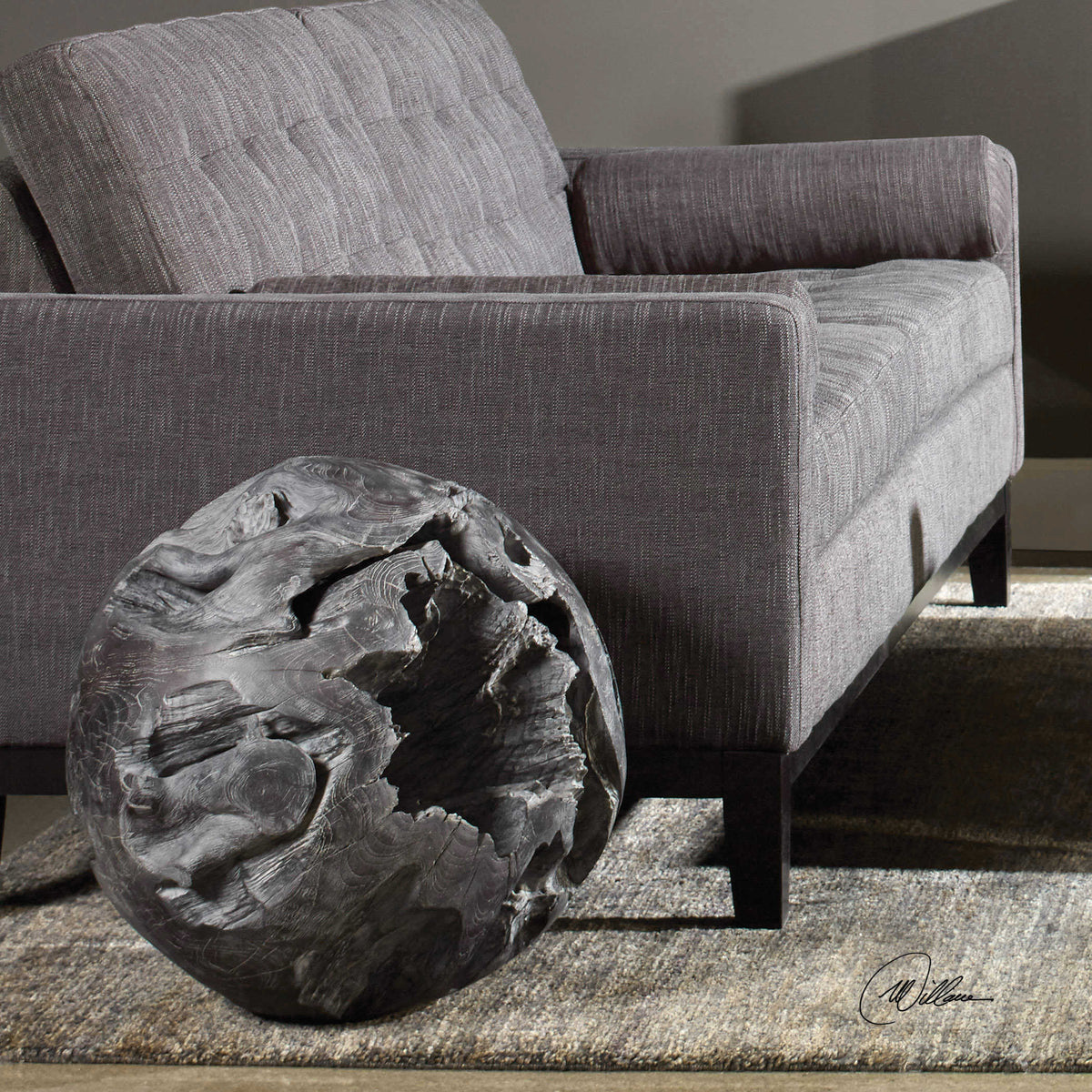 Uttermost Accessories Deco Teak Ball House of Isabella UK