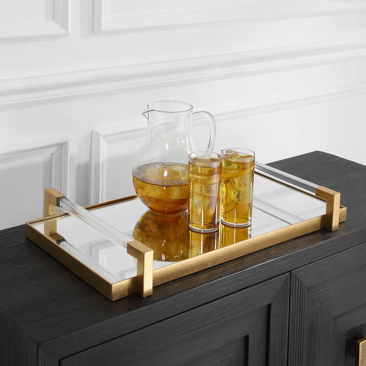 Uttermost Accessories Deki Tray - Gold House of Isabella UK