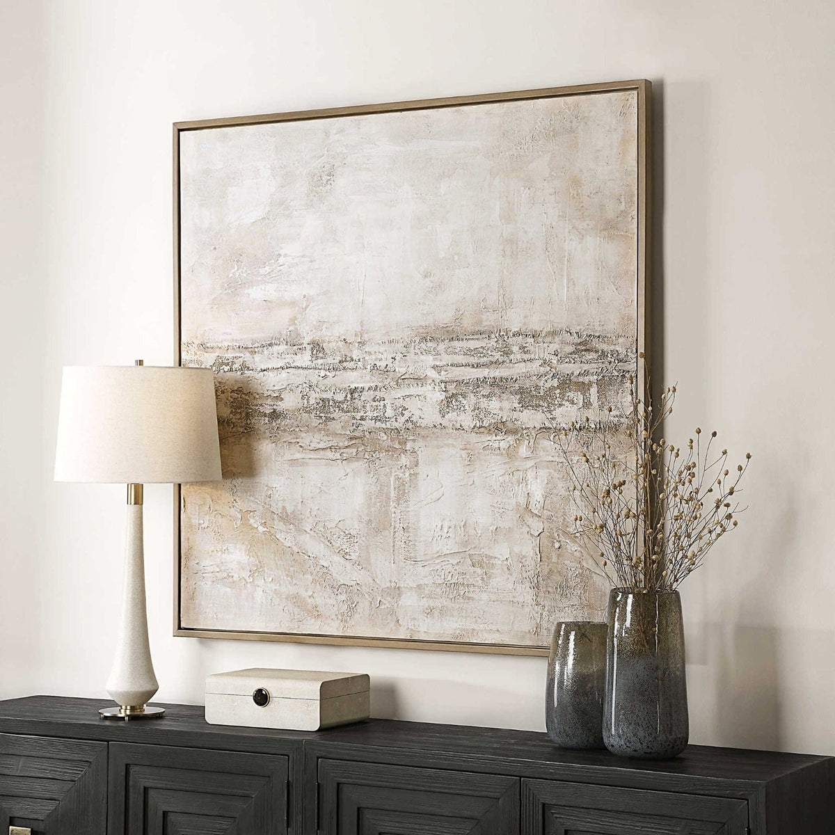 Uttermost Accessories Desert Oasis Hand Painted Canvas House of Isabella UK