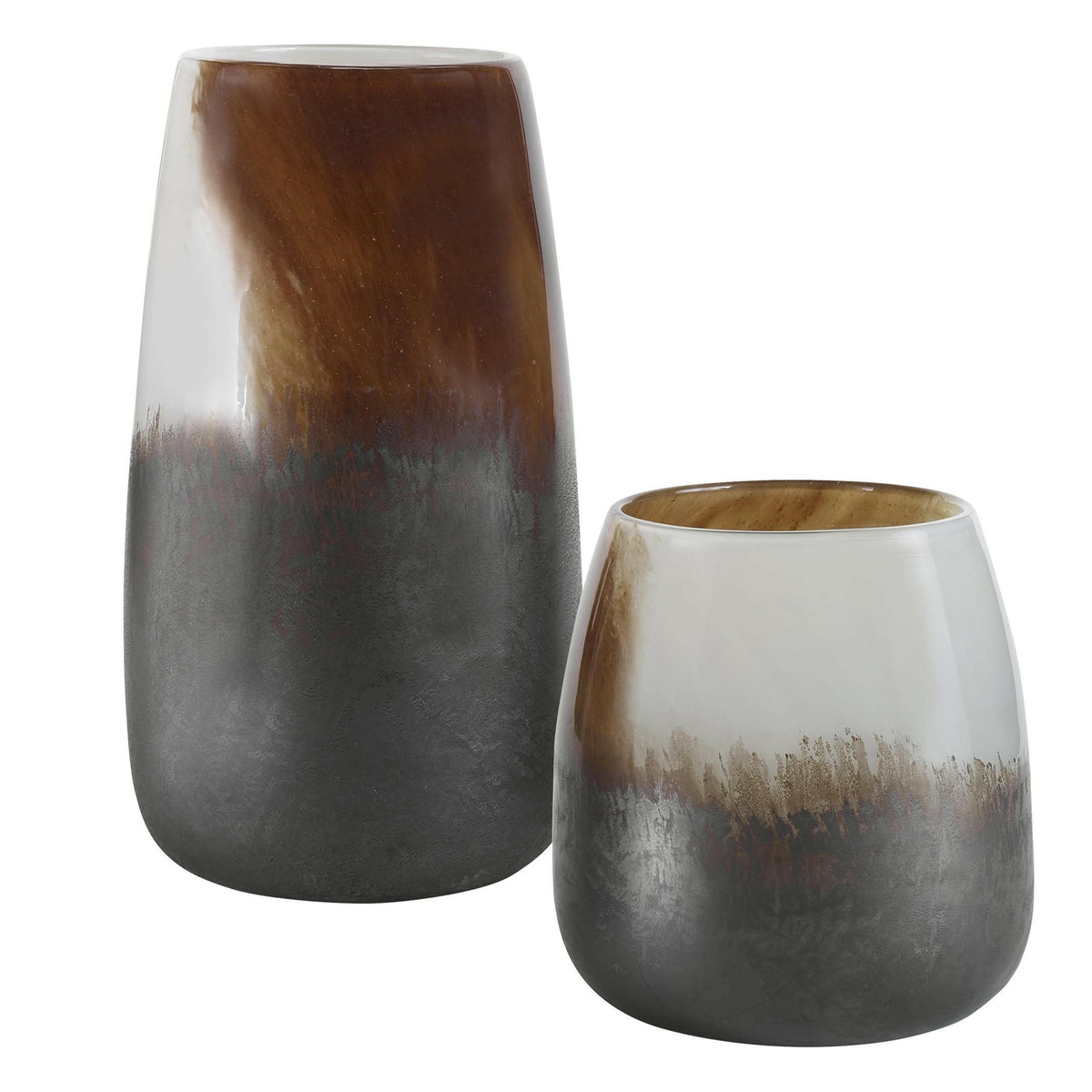 Desert Wind Glass Vases, S/2.