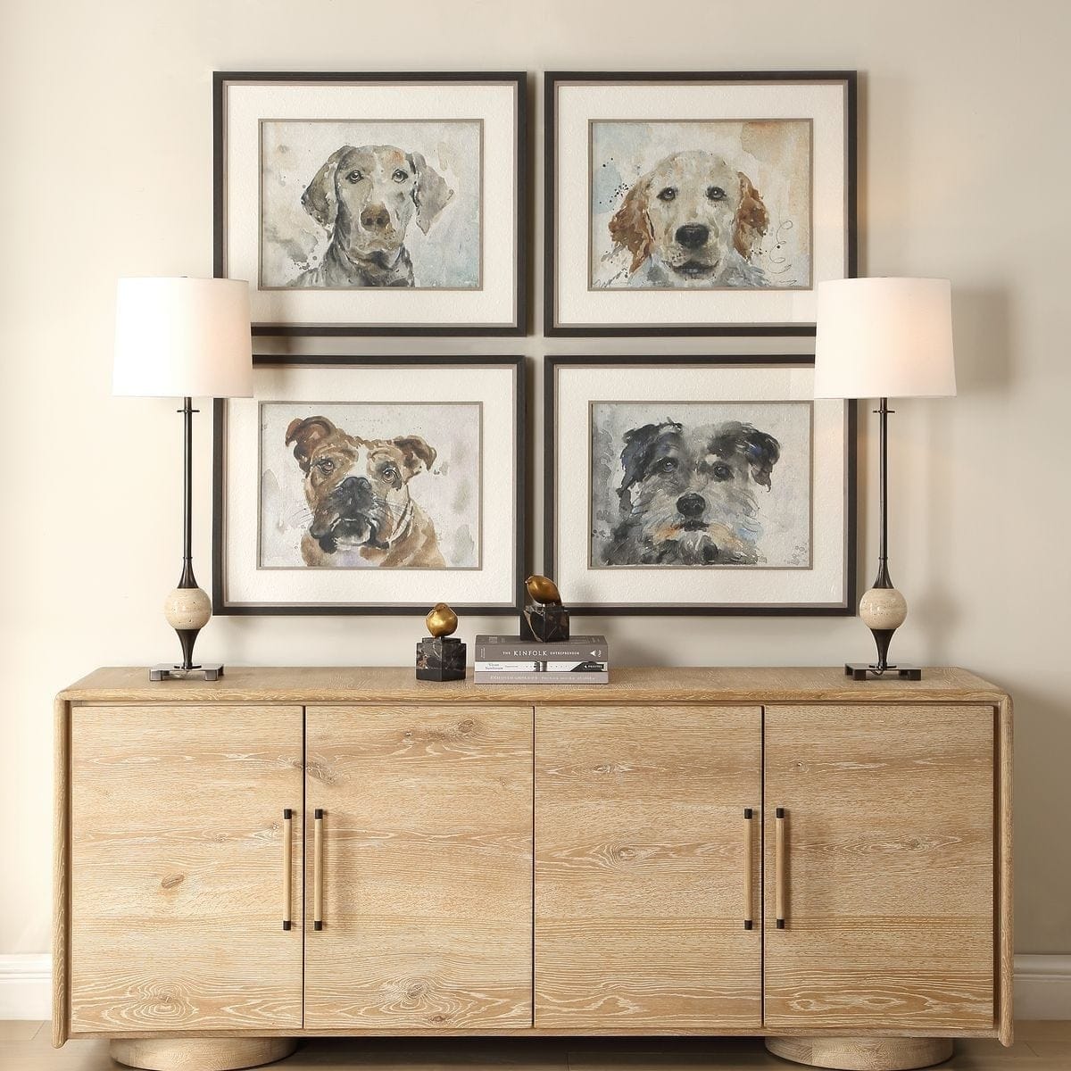 Uttermost Accessories Dog Days Framed Prints - Set of 4 House of Isabella UK