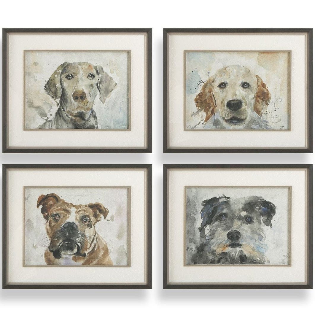 Uttermost Accessories Dog Days Framed Prints - Set of 4 House of Isabella UK