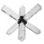 Uttermost Accessories Double Cross Sculpture - Faux Quartz Crystal House of Isabella UK