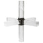 Uttermost Accessories Double Cross Sculpture - Faux Quartz Crystal House of Isabella UK