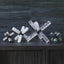 Uttermost Accessories Double Cross Sculpture - Opaline Crystal House of Isabella UK