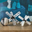 Uttermost Accessories Double Cross Sculpture - Opaline Crystal House of Isabella UK