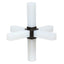 Uttermost Accessories Double Cross Sculpture - Opaline Crystal House of Isabella UK