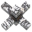 Uttermost Accessories Double Cross Sculpture - Zebra Stone House of Isabella UK