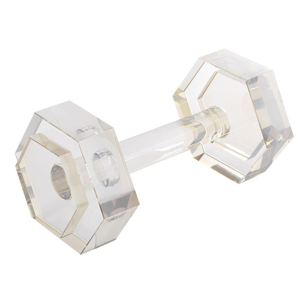 Uttermost Accessories Dumbbell Sculpture in Crystal House of Isabella UK