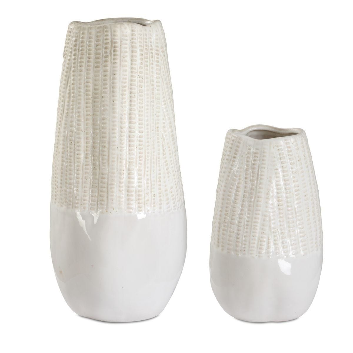 Uttermost Accessories Echo Ridge White Vases Set of 2 House of Isabella UK