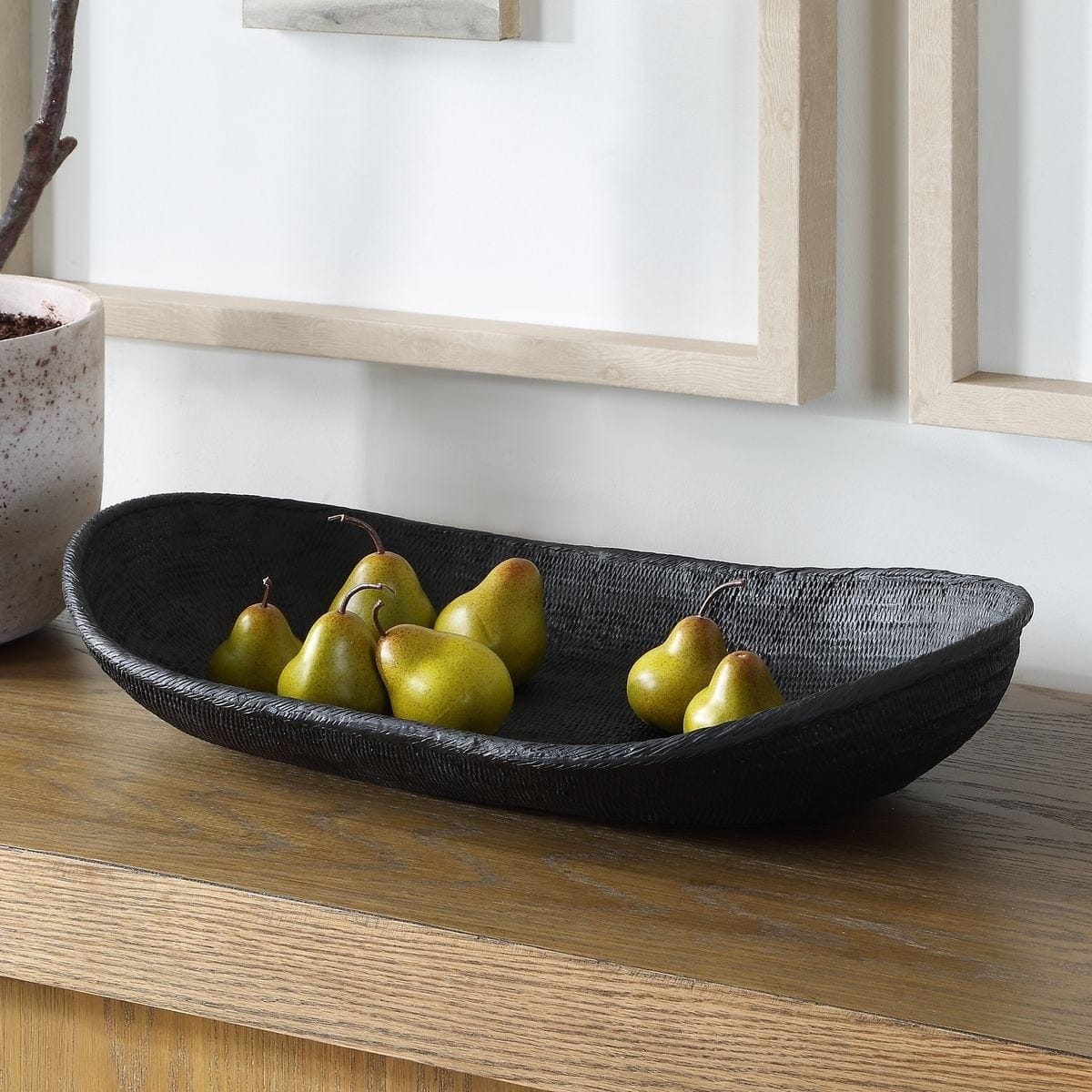 Uttermost Accessories Ember Weave Indoor-Outdoor Oblong Bowl House of Isabella UK