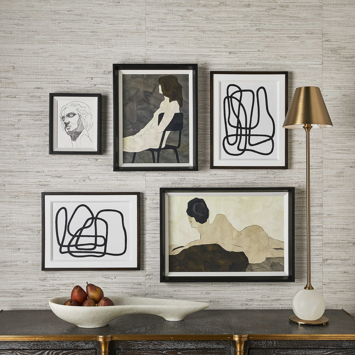 Uttermost Accessories Entangle Framed Prints, S/2 House of Isabella UK