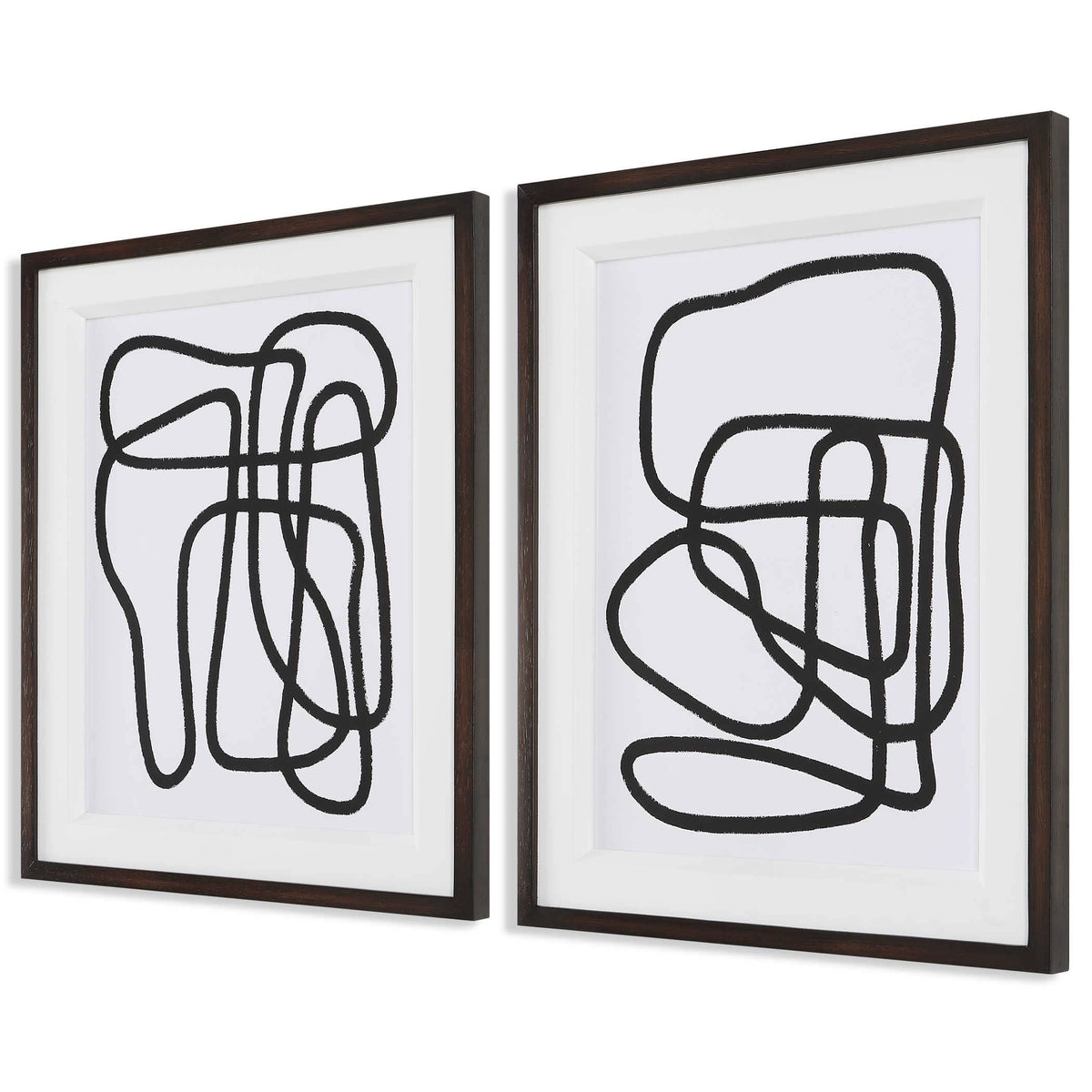 Uttermost Accessories Entangle Framed Prints, S/2 House of Isabella UK