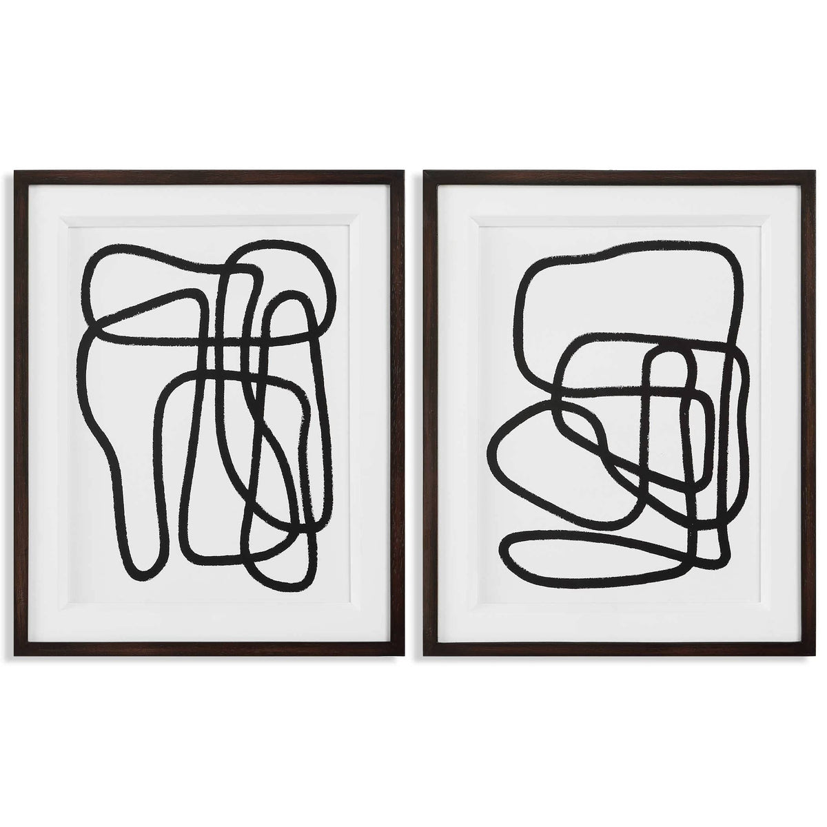 Uttermost Accessories Entangle Framed Prints, S/2 House of Isabella UK