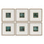 Uttermost Accessories Evening Cumulation Framed Canvases Set of 6 House of Isabella UK