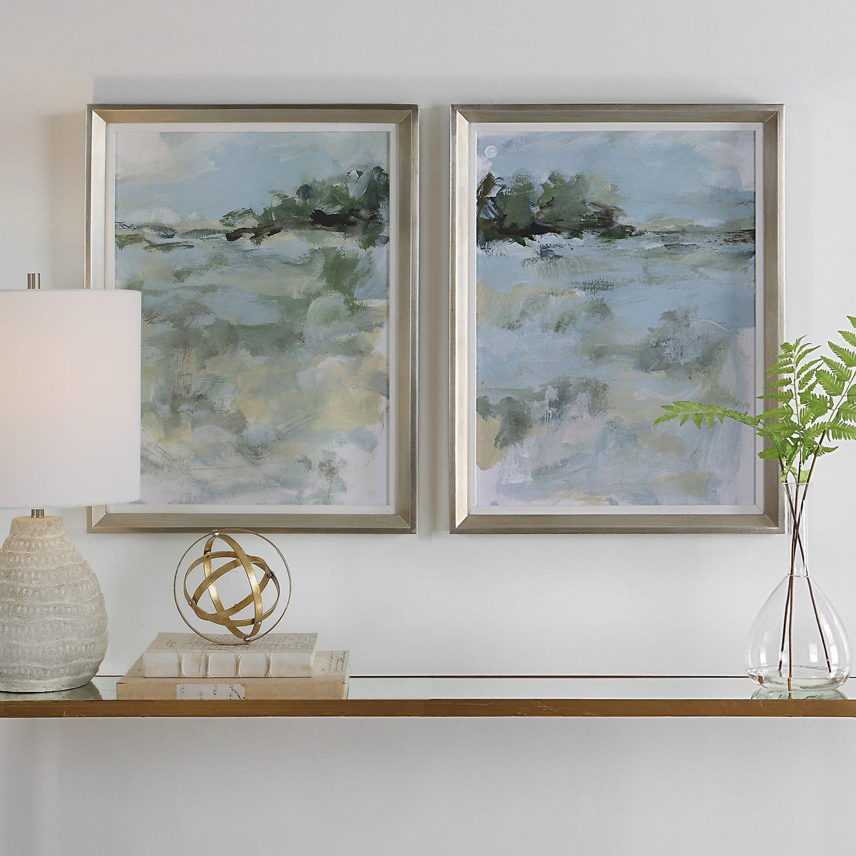 Uttermost Accessories Far Away View Framed Prints, Set/2 House of Isabella UK