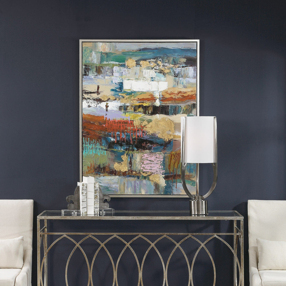 Uttermost Accessories Fiesta Hand Painted Canvas House of Isabella UK