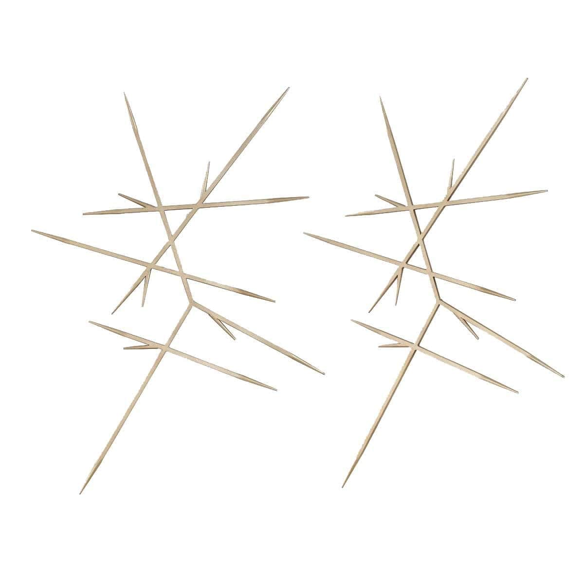 Uttermost Accessories Fireworks Silver Wall Décor, Set of 2 House of Isabella UK