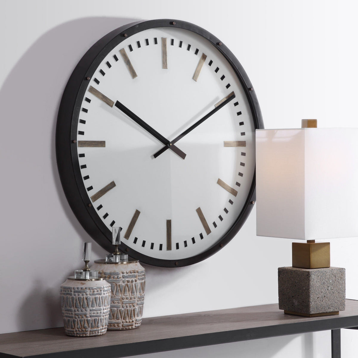 Uttermost Accessories Fleming Large Wall Clock House of Isabella UK