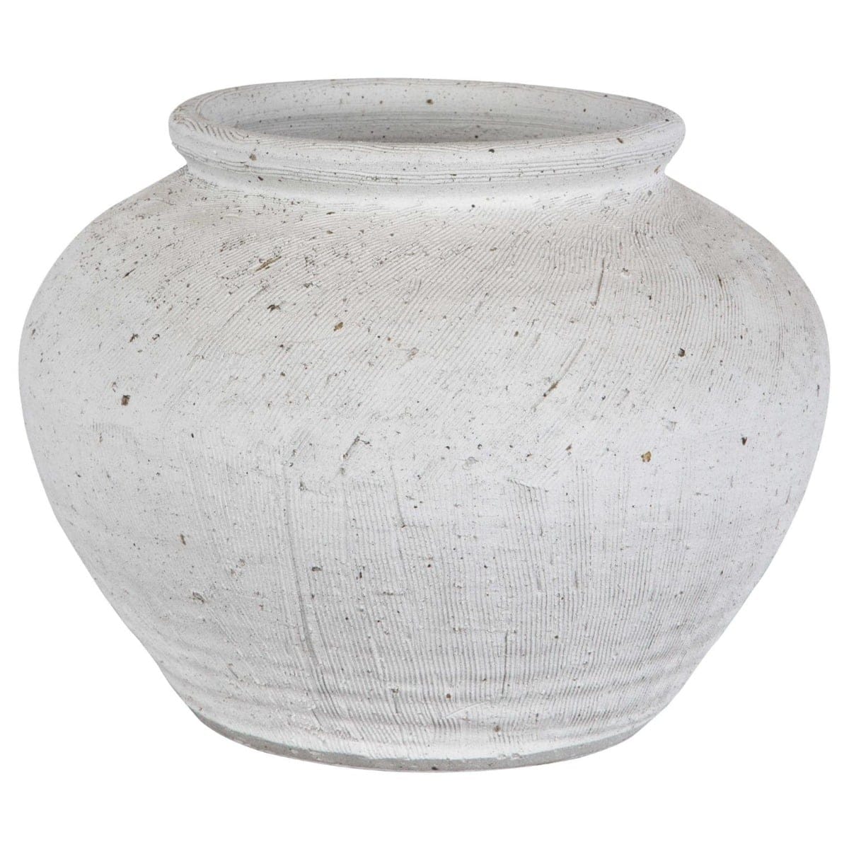 Uttermost Accessories Floreana Round White Vase House of Isabella UK