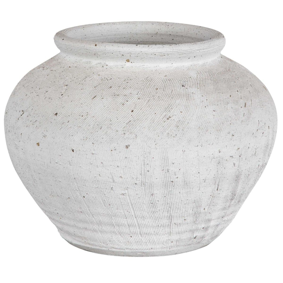 Uttermost Accessories Floreana Round White Vase House of Isabella UK