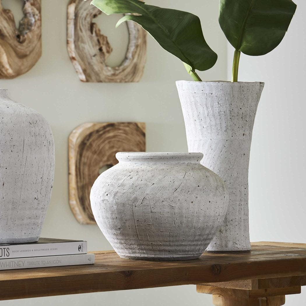 Uttermost Accessories Floreana Tall White Vase House of Isabella UK