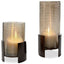 Uttermost Accessories Fluted Fire Cylinder Candleholders - Set of 2 House of Isabella UK