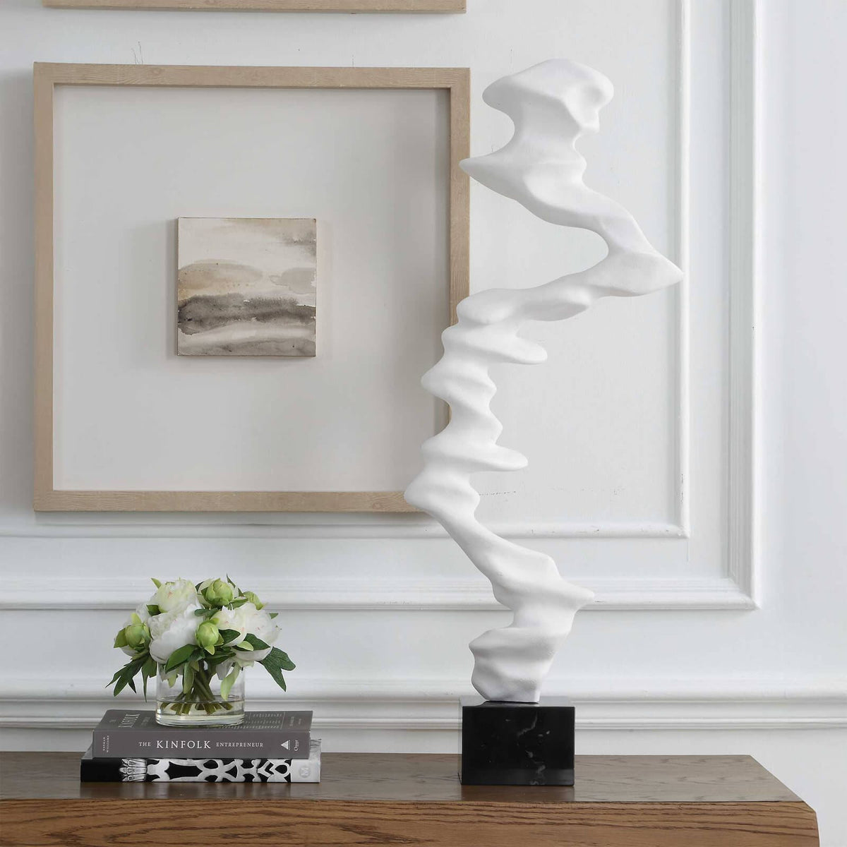 Uttermost Accessories Flux Indoor-Outdoor White Sculpture House of Isabella UK