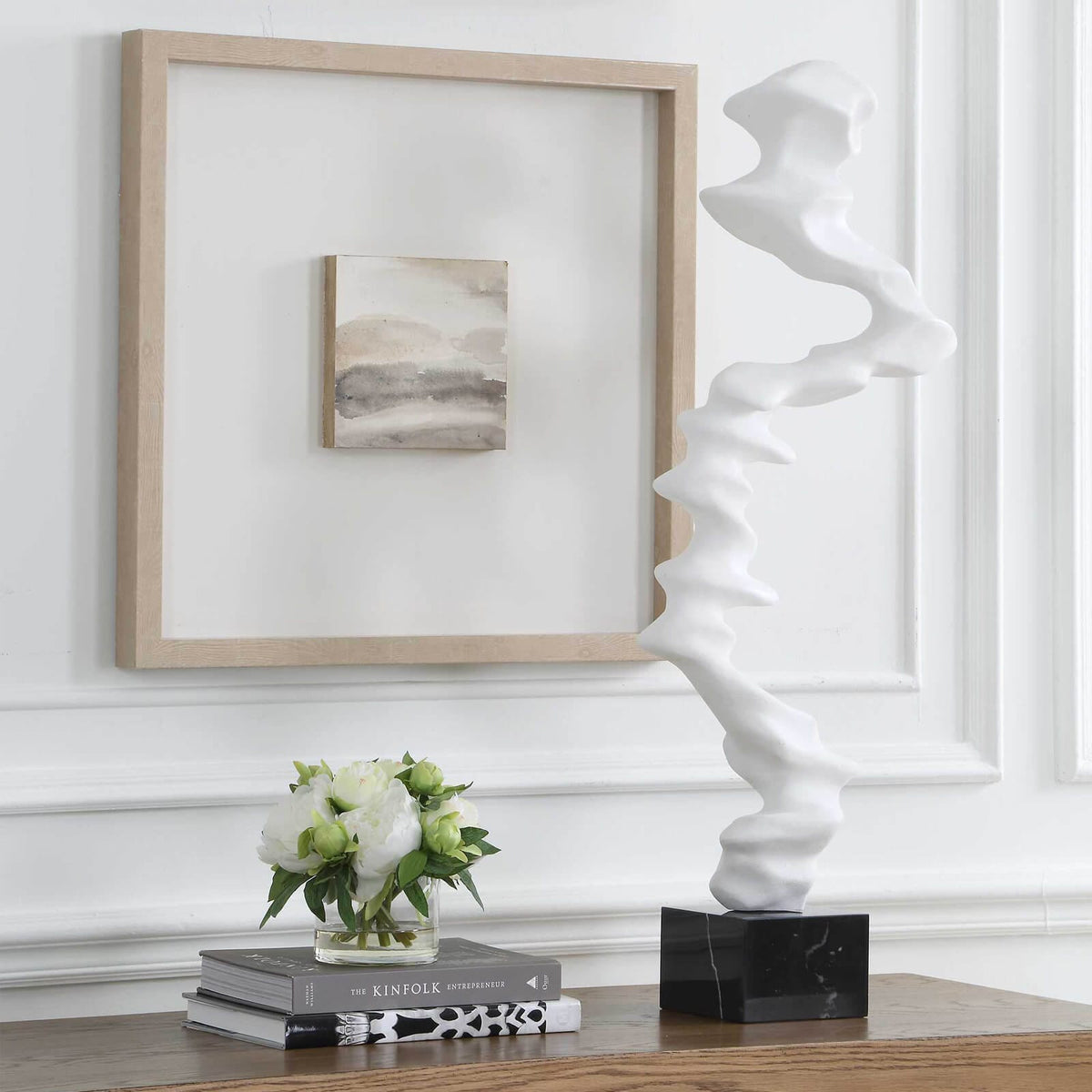Uttermost Accessories Flux Indoor-Outdoor White Sculpture House of Isabella UK