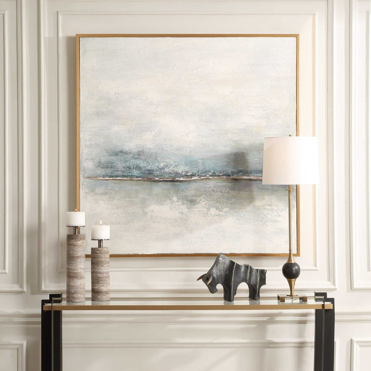 Uttermost Accessories Foggy Morning Hand Painted Canvas House of Isabella UK