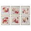 Uttermost Accessories Fresh Start Red Abstract Prints, Set of 6 House of Isabella UK