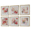 Uttermost Accessories Fresh Start Red Abstract Prints, Set of 6 House of Isabella UK