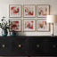 Uttermost Accessories Fresh Start Red Abstract Prints, Set of 6 House of Isabella UK