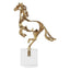 Uttermost Accessories Gallop Brass Horse Sculpture on Crystal Base House of Isabella UK