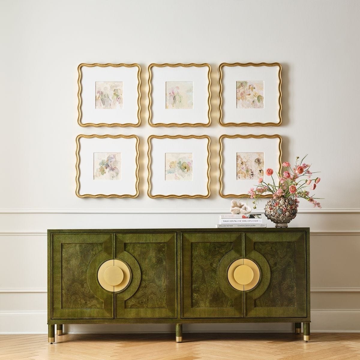 Uttermost Accessories Garden Mist Framed Canvases - Set of 6 House of Isabella UK