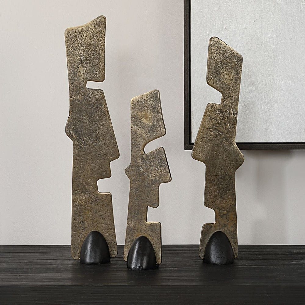 Uttermost Accessories Geometric Echoes Sculptures Set of 3 House of Isabella UK