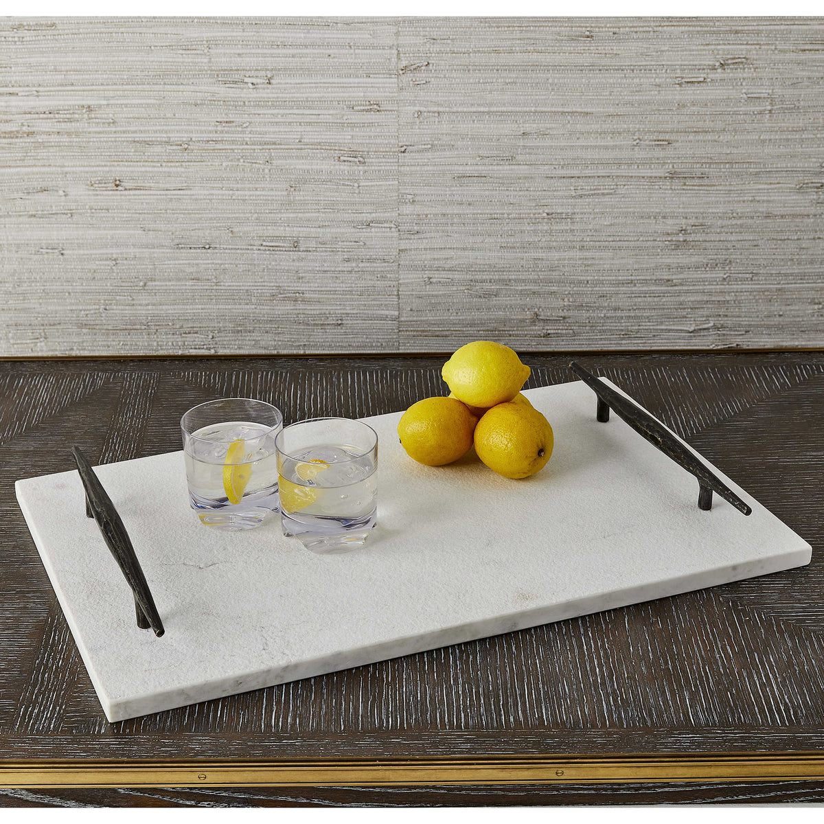 Uttermost Accessories Get a Grip Tray - White Marble House of Isabella UK